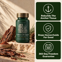 Cushion Lift Support — rebuilds the anchor tissue, stops hemorrhoids for good, 365-day guarantee